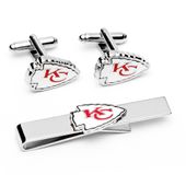 Kansas City Chiefs Cufflinks And Tie Bar Gift Set