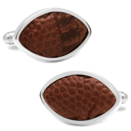 Kansas City Chiefs Game Used Football Cufflinks