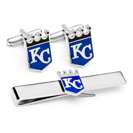 Kansas City Royals Cufflinks And Tie Bar Gift Set