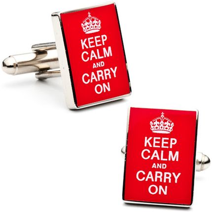 Keep Calm And Carry On Cufflinks