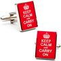 Keep Calm And Carry On Cufflinks