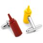 Ketchup and Mustard Cufflinks