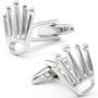 King Of England Silver Crown Cufflinks