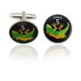 Kirabati Gecko Coin Cuff Links