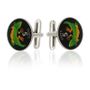 Kirabati Gecko Coin Cuff Links
