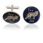 Kurdistan Wolf Coin Cuff Links