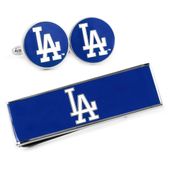 La Dodgers Cufflinks And Money Clip Gift Set