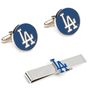 La Dodgers Cufflinks And Tie Bar Gift Set