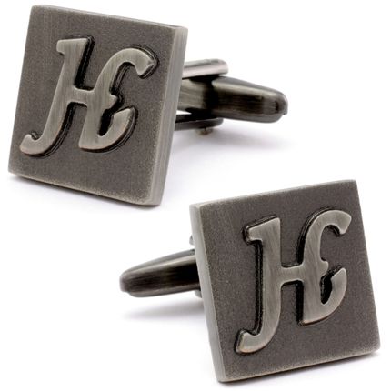 Letter H Square Cufflink