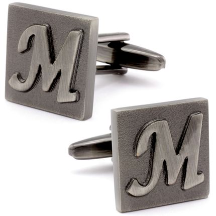 Letter M Square Cufflinks