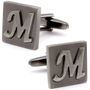 Letter M Square Cufflinks