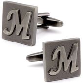Letter M Square Cufflinks