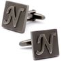 Letter N Square Cufflinks