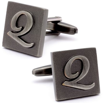 Letter Q Square Cufflinks