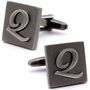 Letter Q Square Cufflinks