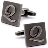 Letter Q Square Cufflinks