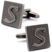 Letter S Square Cufflinks