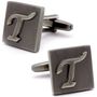 Letter T Square Cufflinks