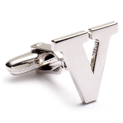 Letter V Cufflinks