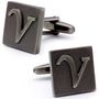 Letter V Square Cufflinks