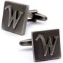 Letter W Square Cufflinks