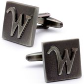 Letter W Square Cufflinks