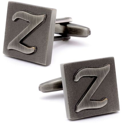 Letter Z Square Cufflinks