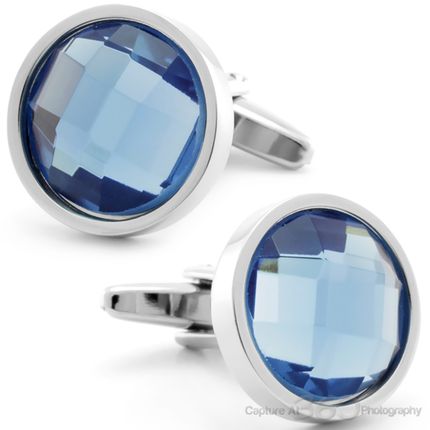 Light Blue Rush Cufflinks