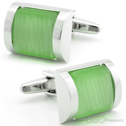 Lime Green Wraps Cufflinks