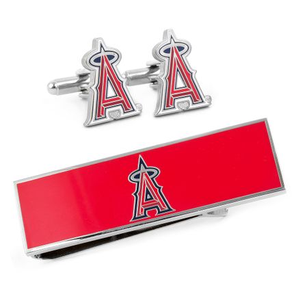Los Angeles Angels Cufflinks And Money Clip Gift Set