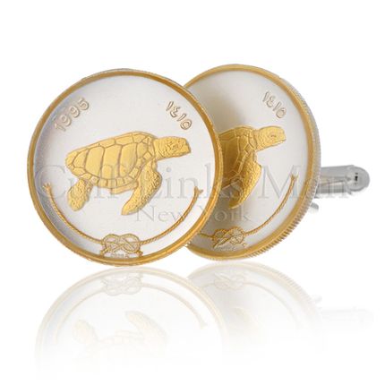 Maldive Island 50-Larre Turtle Cufflinks