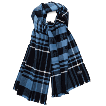 Mandalorian Blue Tartan Scarf