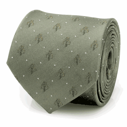 Mandalorian Dot Sage Green Men's Tie