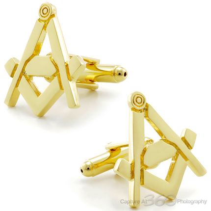 Masonic Gold Cufflinks