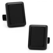 Matte Black and Onyx JFK Presidential Cufflinks