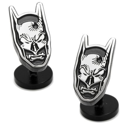 Matte Black Batman Mask Cufflinks