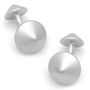 Matte Silver Double Spike Cufflinks-CLI-RR-439-MS