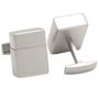 Matte Silver tone 8GB USB Flash Drive Cufflinks