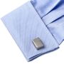 Matte Silver tone 8GB USB Flash Drive Cufflinks