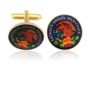 Mexico Small Eagle Coin Cuff Links