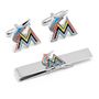 Miami Marlins Cufflinks and Tie Bar Gift Se