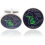 Michiganian Quarter Coin Cuff Links