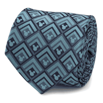 Mickey Diamond Teal Men's Tie