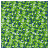 Mickey Floral Green Pocket Square