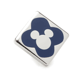 Mickey Mouse Silhouette Blue Lapel Pin