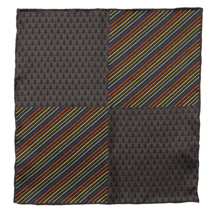 Mickey Silhouette Rainbow Pocket Square