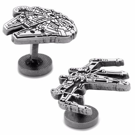 Millennium Falcon and X-Wing Cufflinks