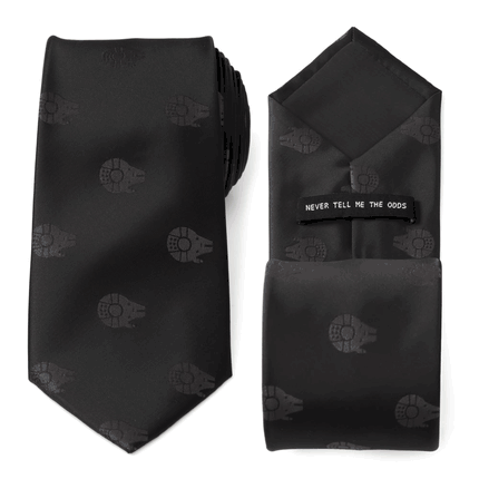 Millennium Falcon Black Tonal Men's Tie
