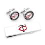 Minnesota Twins Cufflinks And Money Clip Gift Set