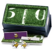 Minnesota Vikings Cufflinks 3-Piece Gift Set